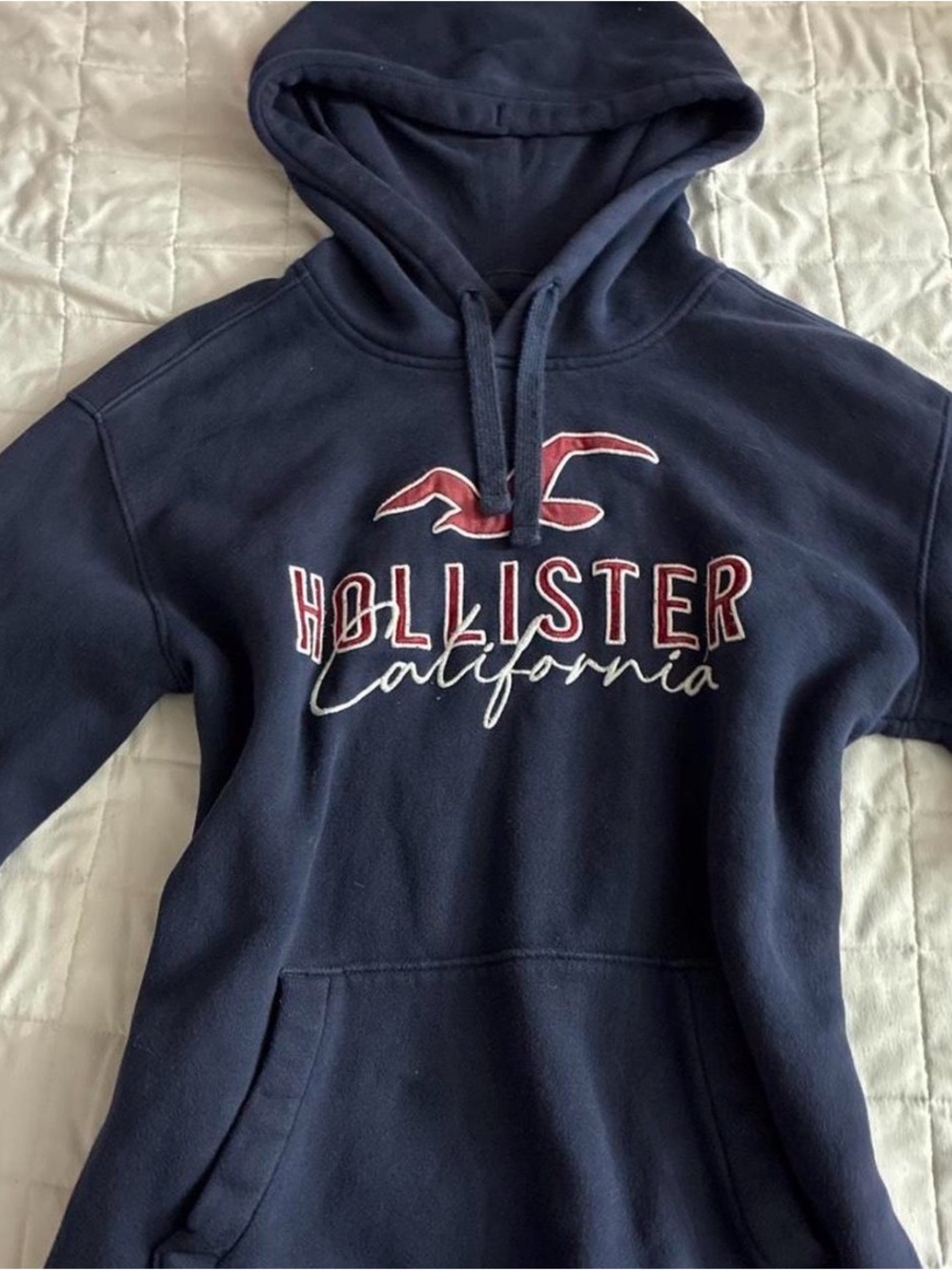 Hollister Navy Hoodie Sweatshirt